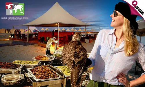 Overnight Desert Camping Experience: Dinner & Breakfast Buffet, Beach Access, Dome Tent & More for ONE or TWO!